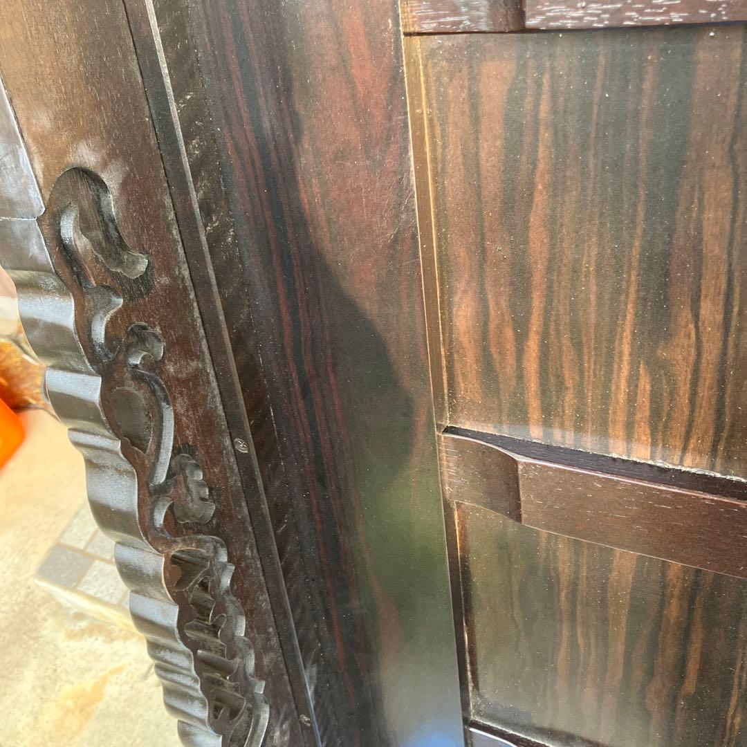 黒檀　座卓　骨董　ローテーブル　古道具　高級　座敷机　家具