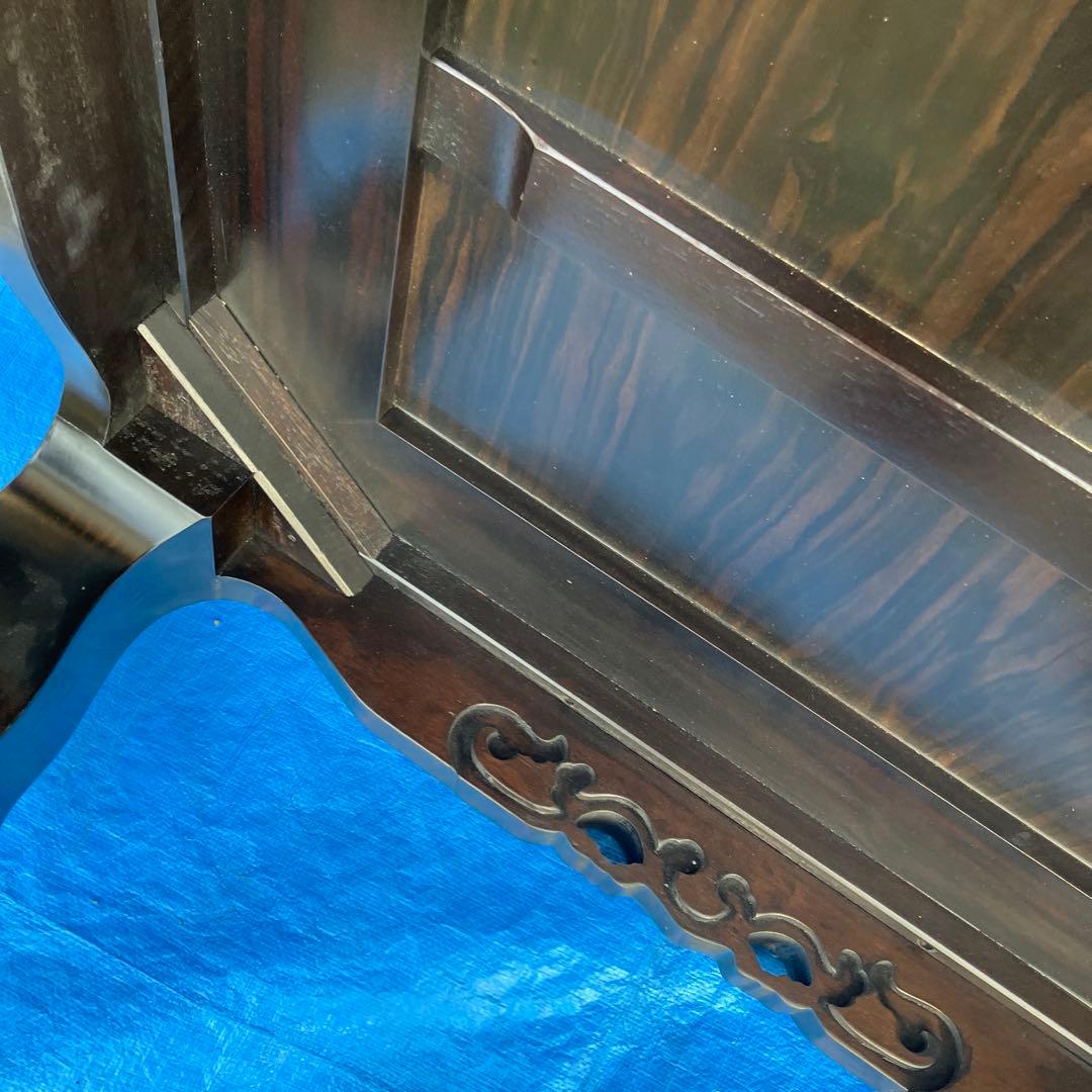 黒檀　座卓　骨董　ローテーブル　古道具　高級　座敷机　家具