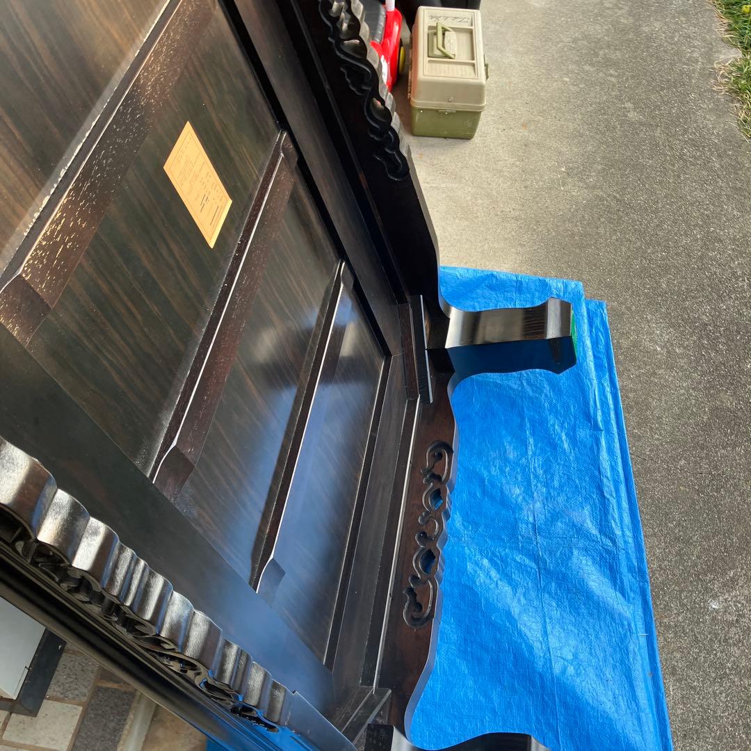 黒檀　座卓　骨董　ローテーブル　古道具　高級　座敷机　家具