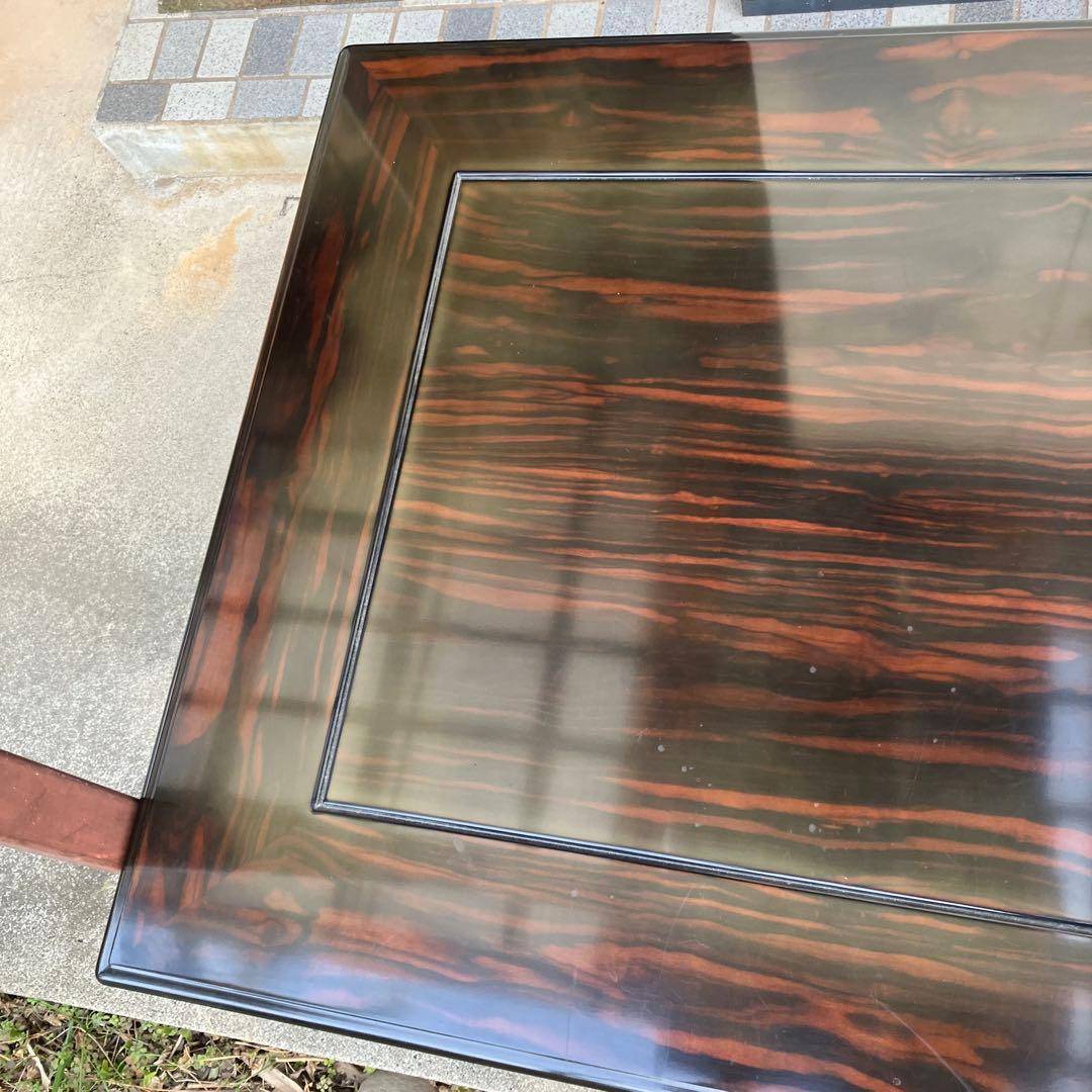 黒檀　座卓　骨董　ローテーブル　古道具　高級　座敷机　家具