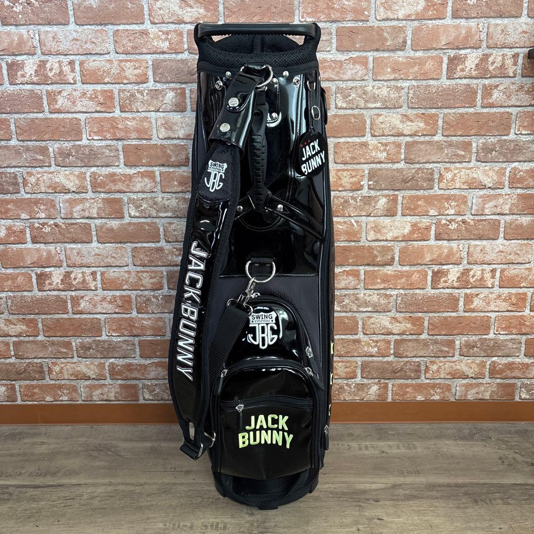 ‼️ジャックバニー エナメル キャディバッグ ブラック ‼️