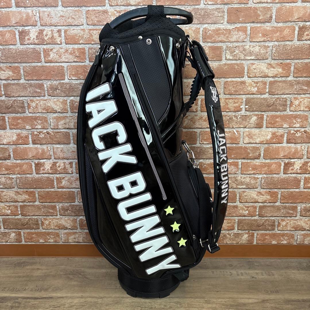 ‼️ジャックバニー エナメル キャディバッグ ブラック ‼️