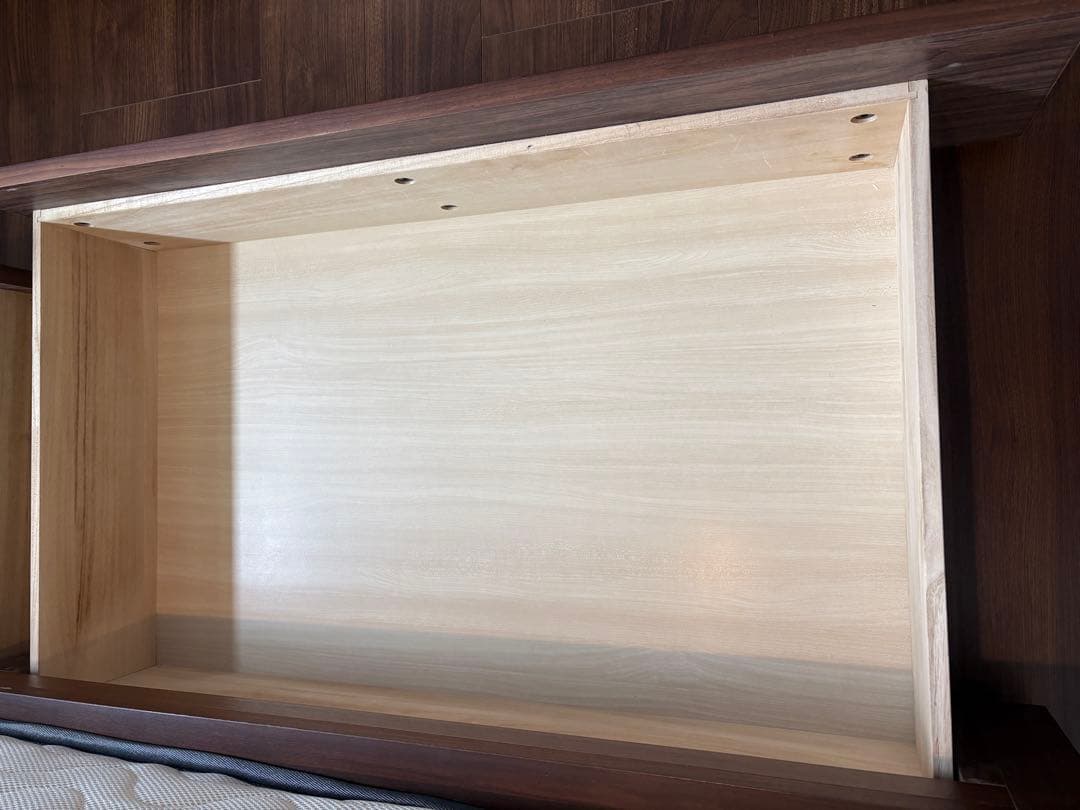 無印良品 収納付きダブルベッド ウォールナット　　引き取り限定