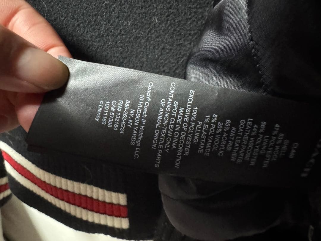 DISNEY X COACH ミッキーマウス ヴァーシティ ジャケット