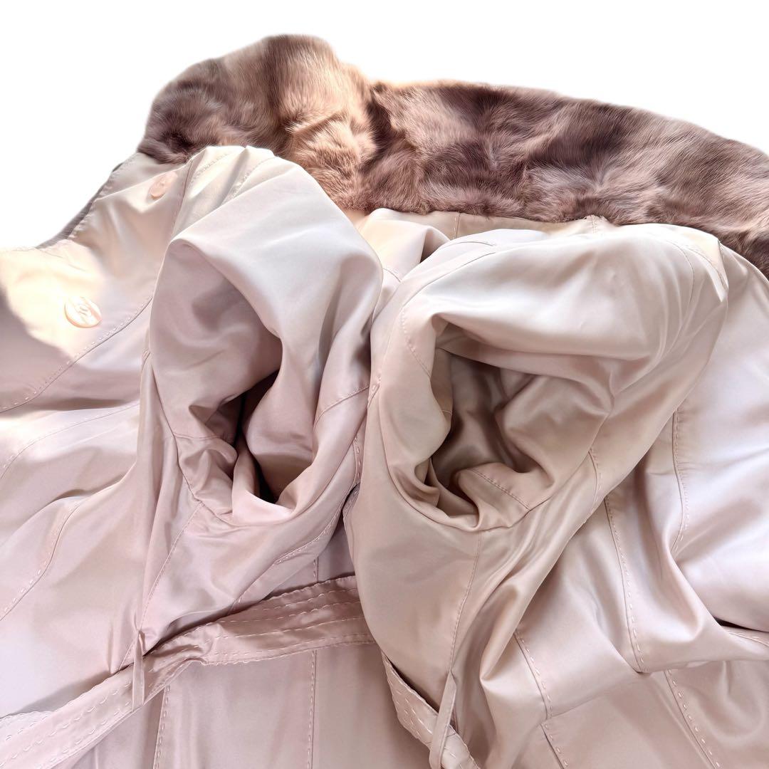 総丈109‼︎ロシアンセーブル×ロシアリス　ファーコート　リバーシブル　本毛皮