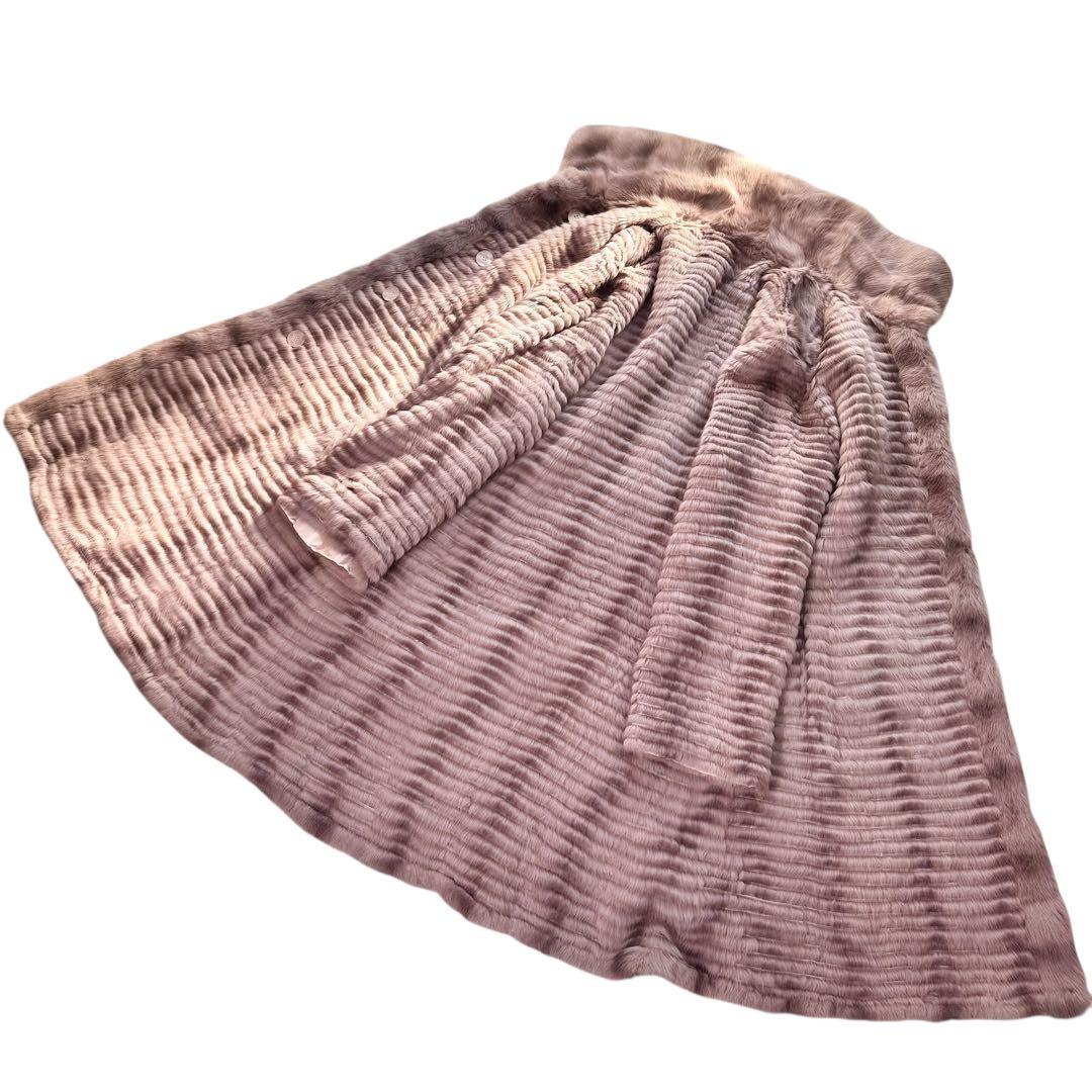 総丈109‼︎ロシアンセーブル×ロシアリス　ファーコート　リバーシブル　本毛皮