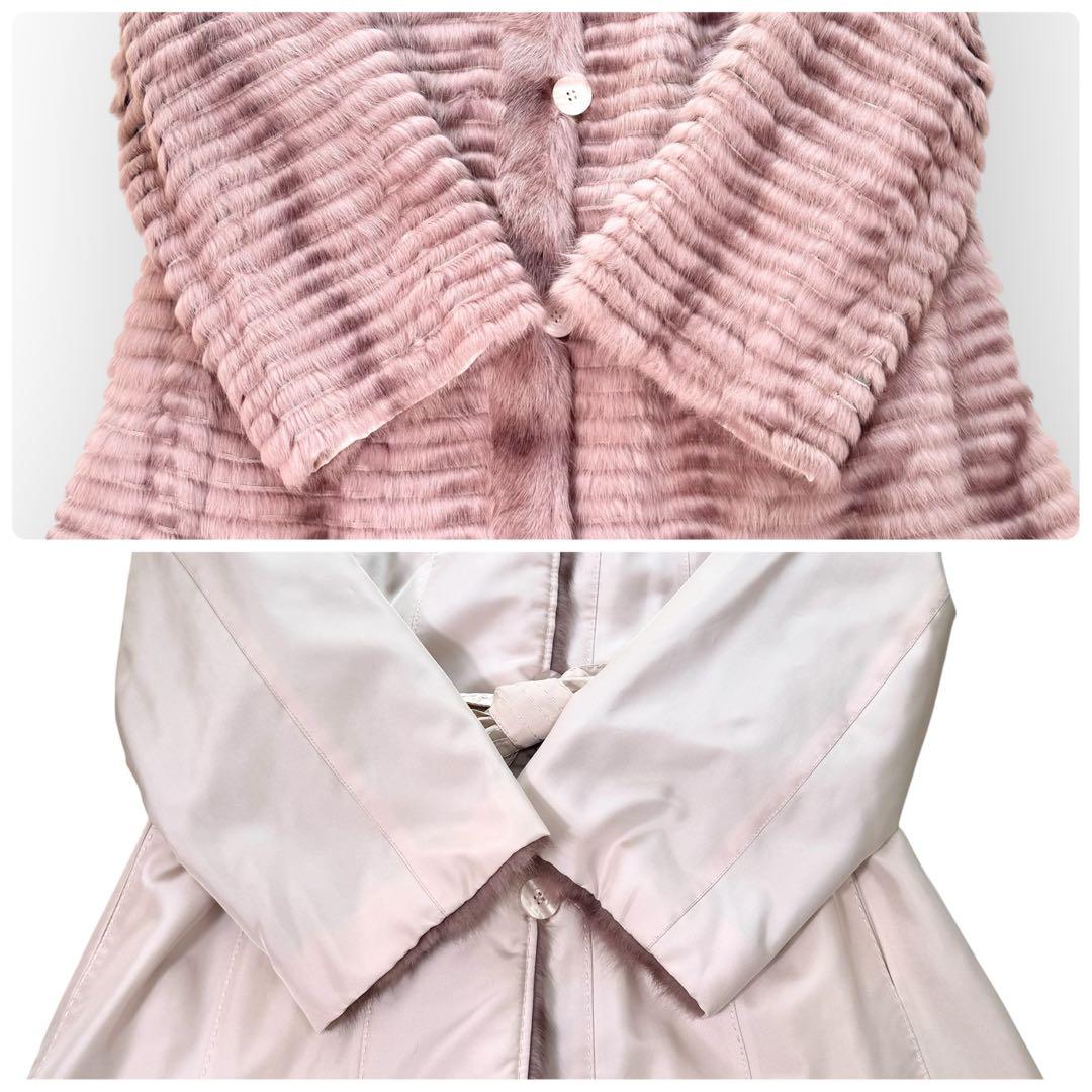 総丈109‼︎ロシアンセーブル×ロシアリス　ファーコート　リバーシブル　本毛皮