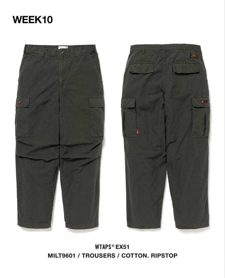 パンツ WTAPS MILT9601 TROUSERS COTTON RIPSTOP S