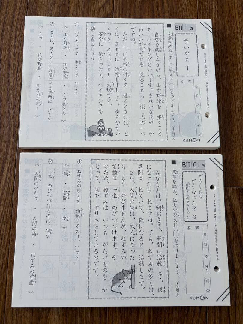 公文　国語　BII 200枚⭐︎未記入