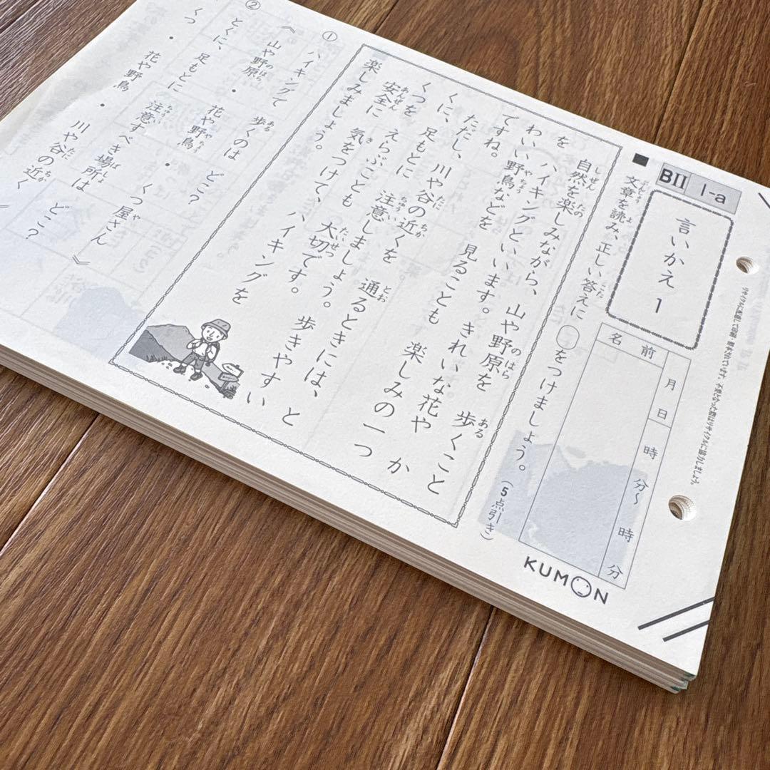 公文　国語　BII 200枚⭐︎未記入