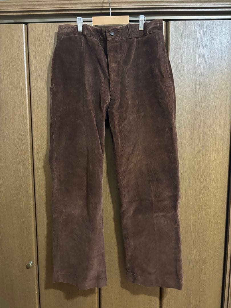 ブラウン コーデュロイ パンツ40’s