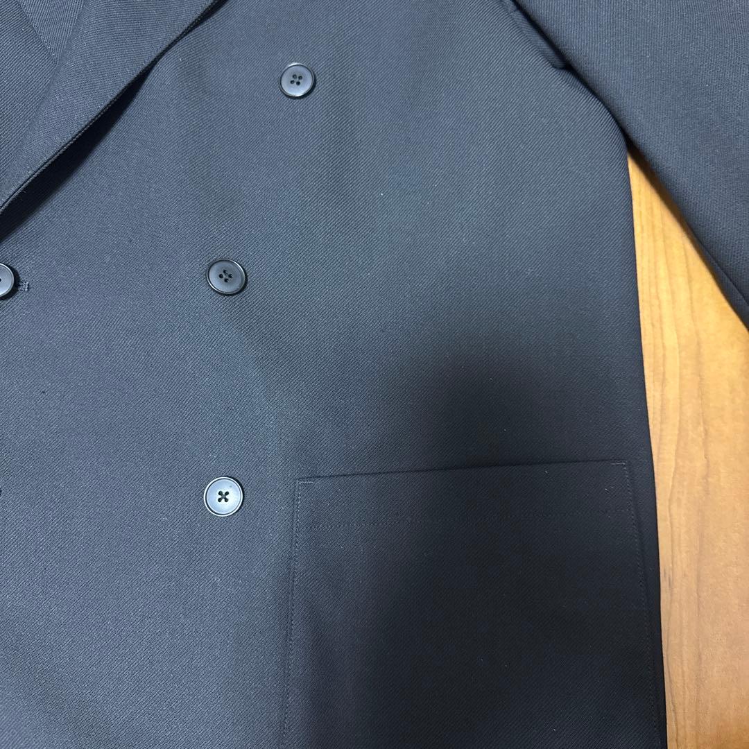 steven alan 黒 ダブルブレストジャケット