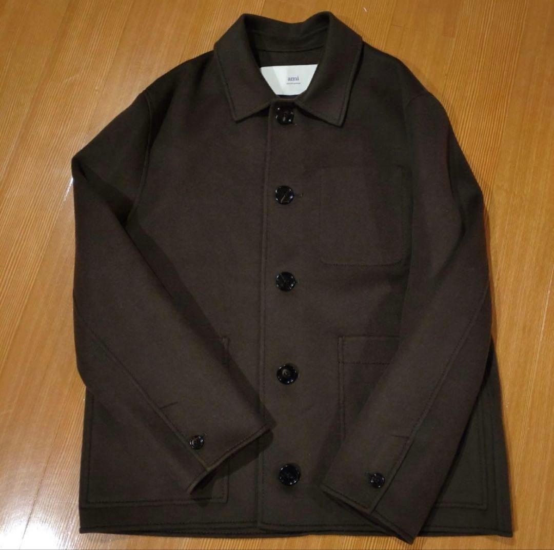 【アミパリス】ami ボクシー ボタンジャケット カシミア ボタン ジャケット