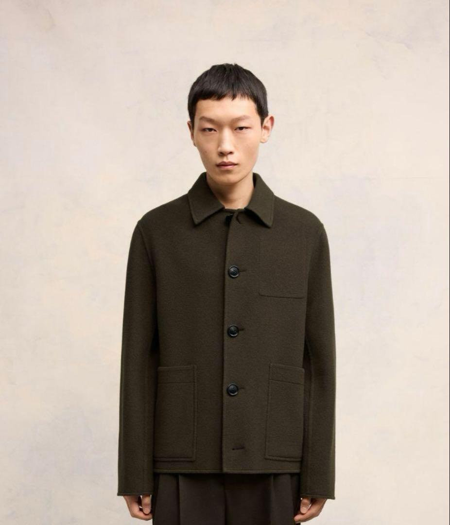 【アミパリス】ami ボクシー ボタンジャケット カシミア ボタン ジャケット