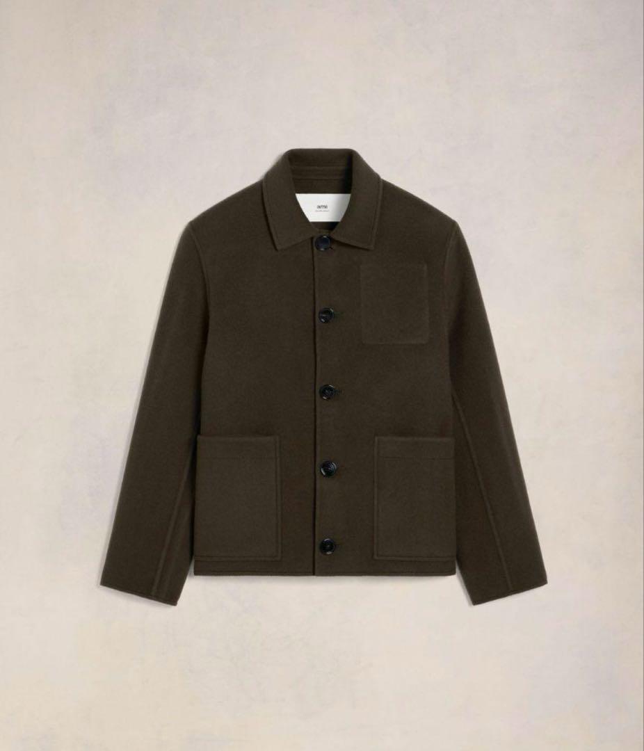 【アミパリス】ami ボクシー ボタンジャケット カシミア ボタン ジャケット