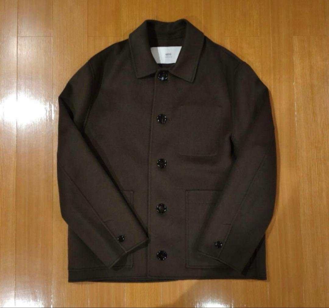 【アミパリス】ami ボクシー ボタンジャケット カシミア ボタン ジャケット