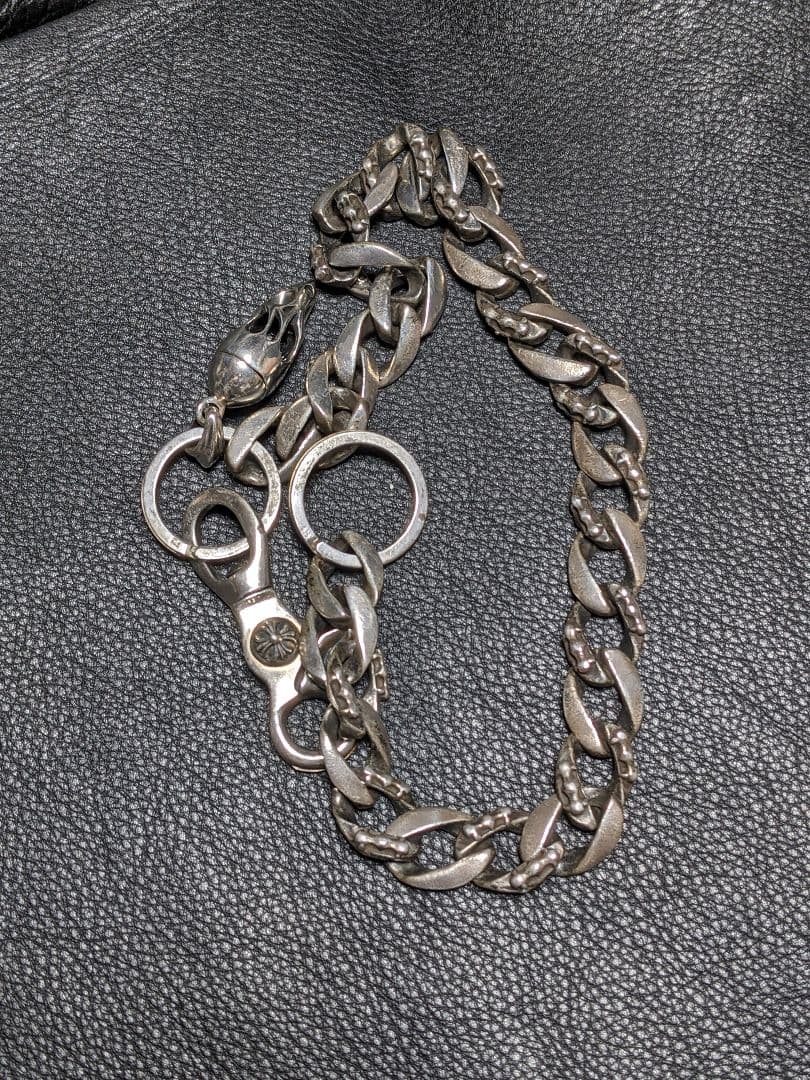 専用　シルバー925　ウォレットチェーン ネジ式チャーム護符入付き　ノーブランド