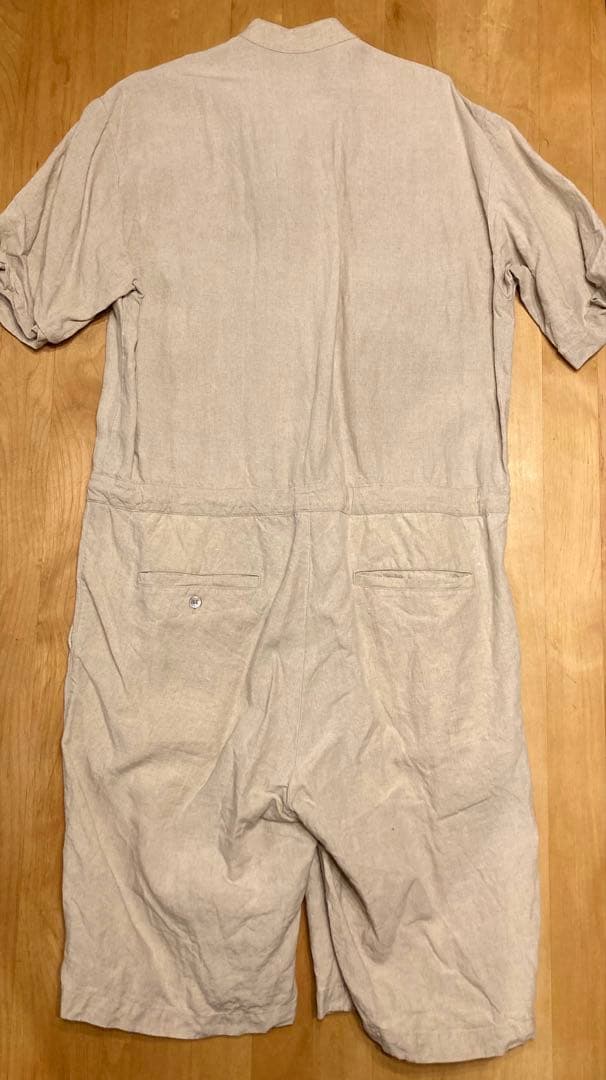 ネストローブ　ブラックリネン　ジャンプスーツ　ナチュラル　男性女性どちらにも！