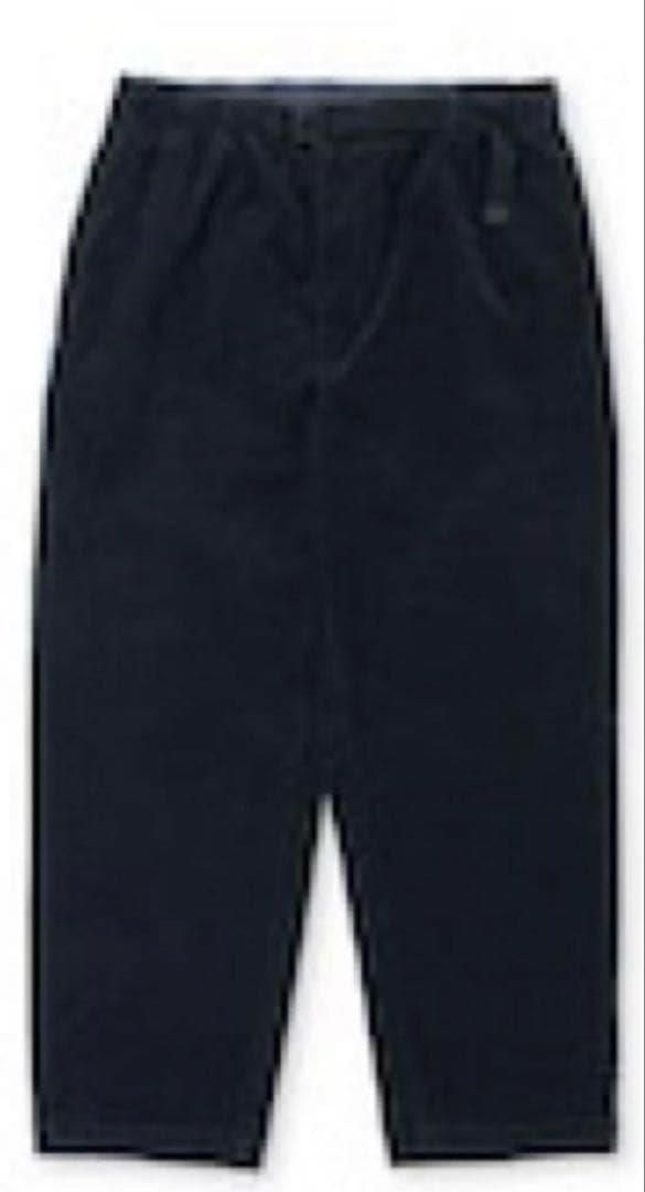 パンツ everyone corduroy belted easy pants navy