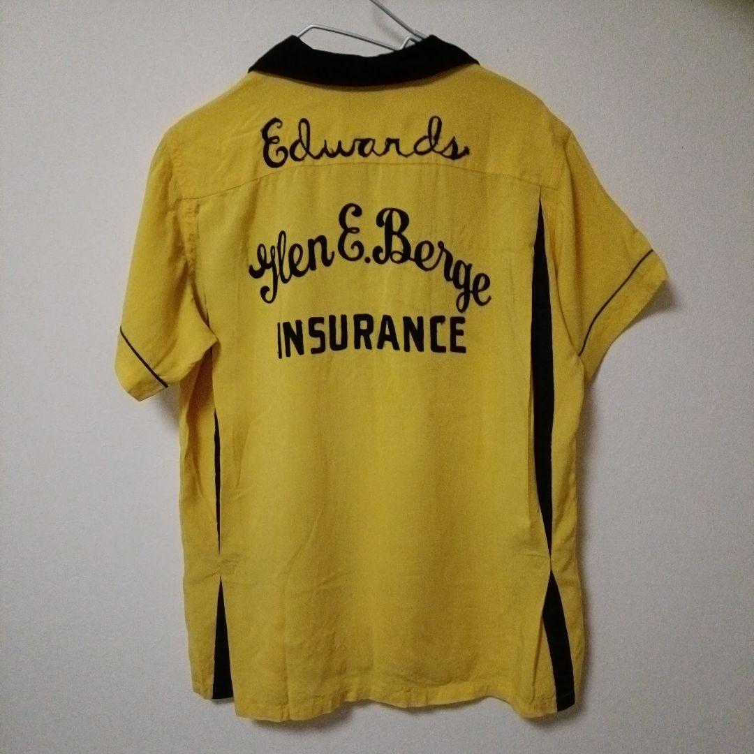 Hilton ボウリングシャツ イエロー 黒タグ