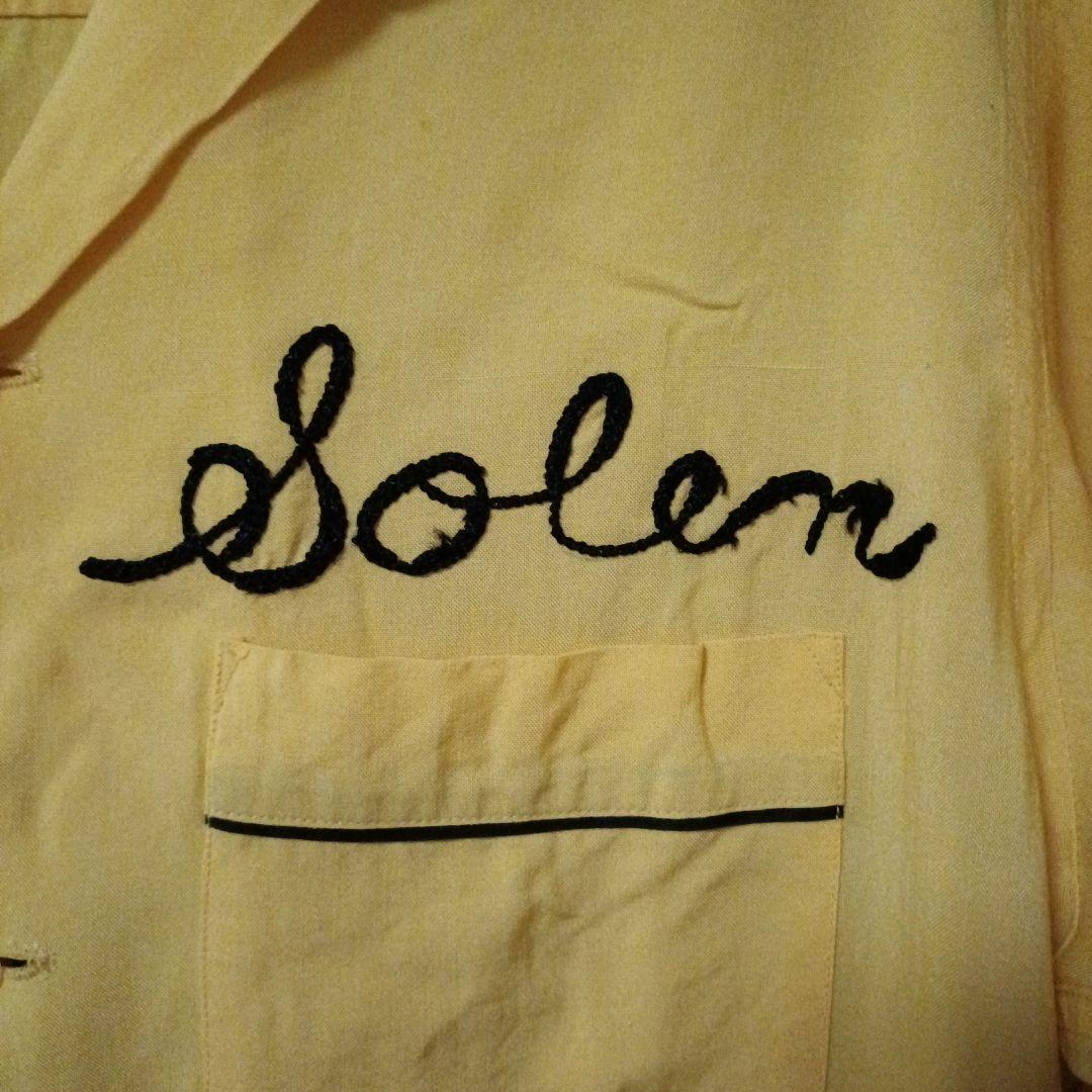 Hilton ボウリングシャツ イエロー 黒タグ