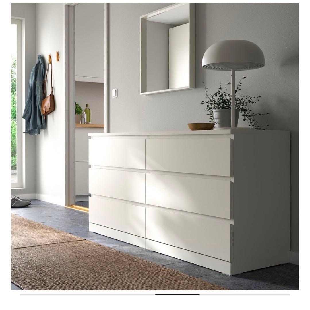 ホワイト 3段チェスト