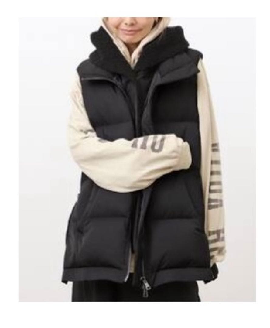 アパルトモン/ ルーアンドレア ２WAY DOWN VEST ブラック