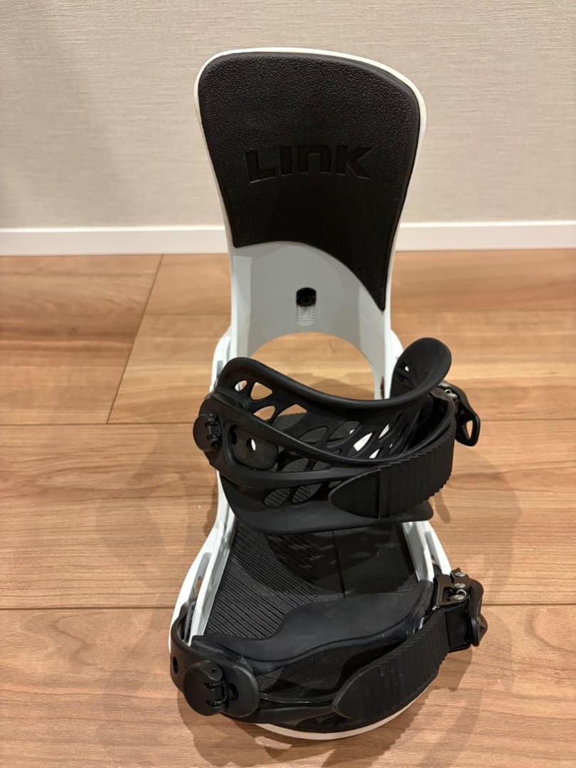 LINK E-LINK スノーボードビンディング ホワイト/ブラック
