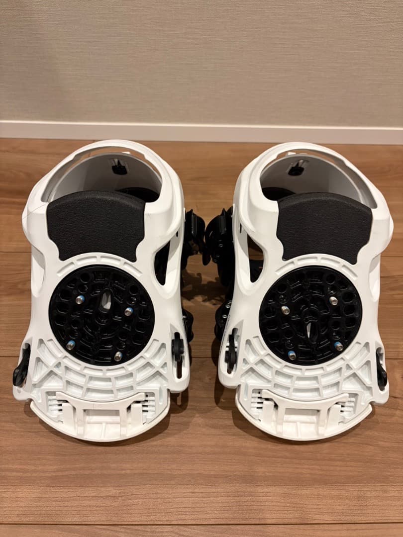 LINK E-LINK スノーボードビンディング ホワイト/ブラック