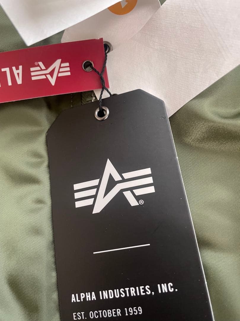 ALPHA INDUSTRIES MA-1 Sage Green Lサイズ