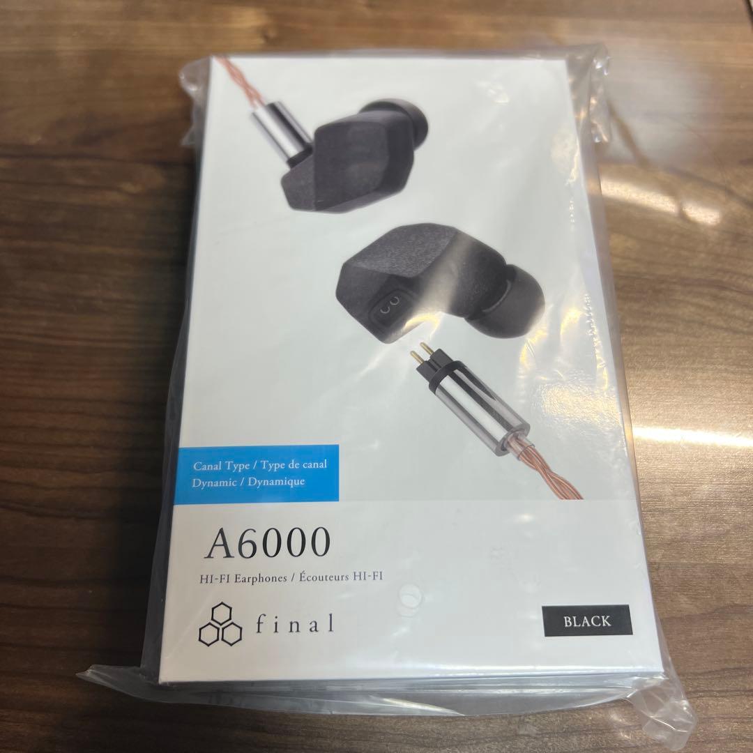 【新品未開封】final A6000 有線イヤホン ブラック