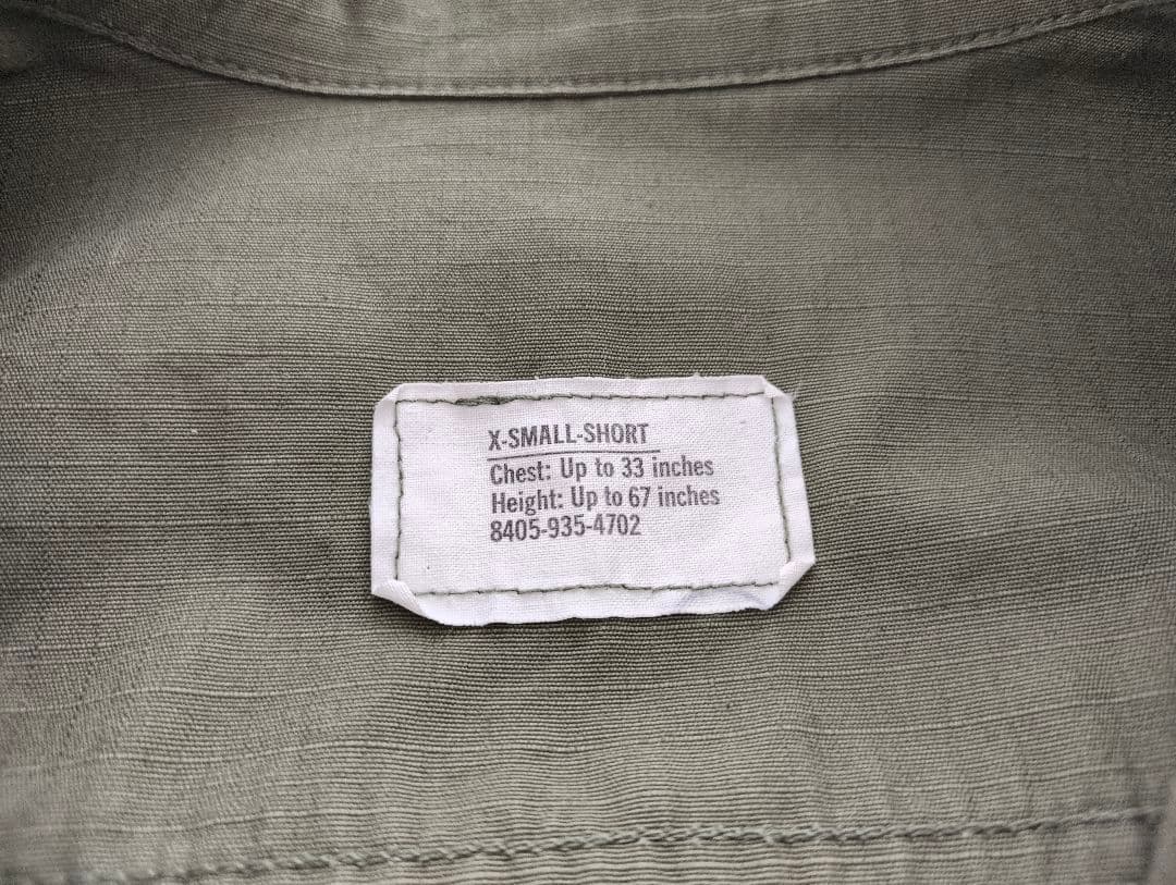 ミントコンディション ジャングルファティーグ XS SHORT