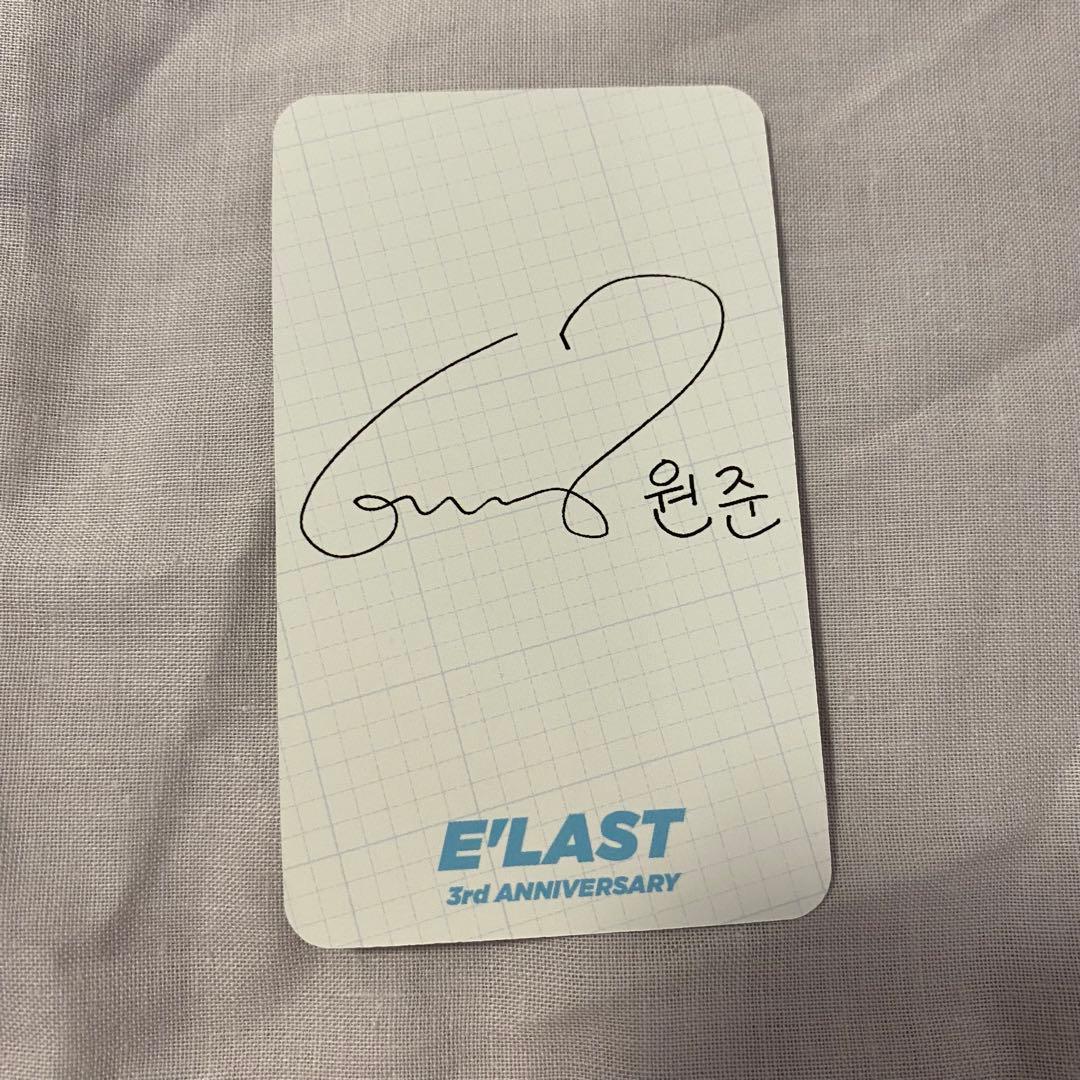 E'LAST ELAST エラスト ウォンジュン トレカ サイン カフェ 3周年