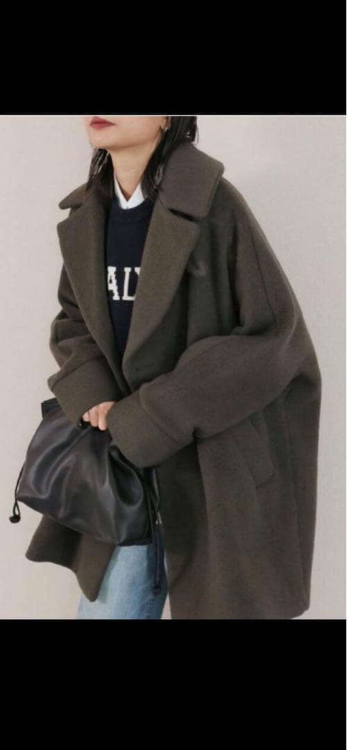 2/15迄　別注【TICCA / ティッカ】ピーコート　カーキ