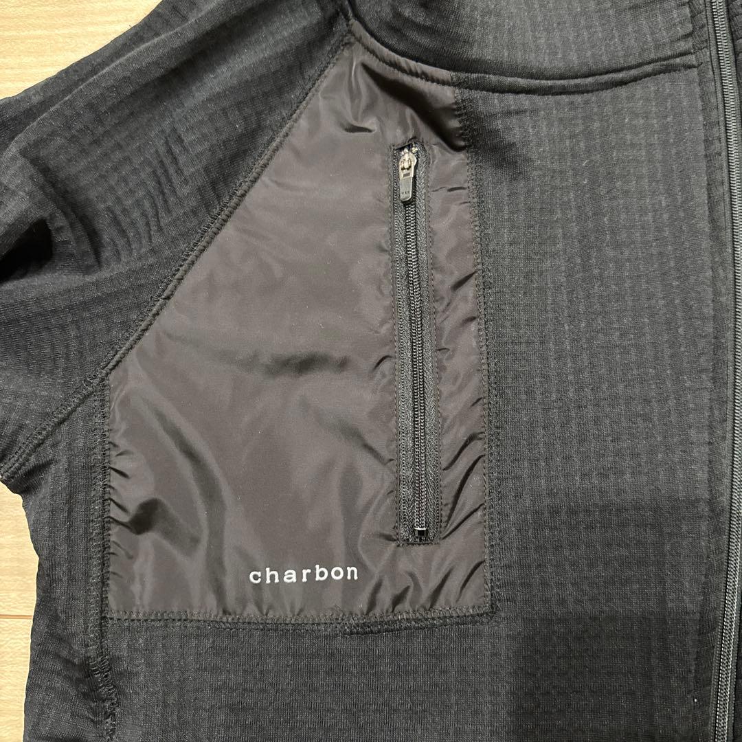 トップス JMZcharbon GRID FLEECE ZIP UP HOODIE