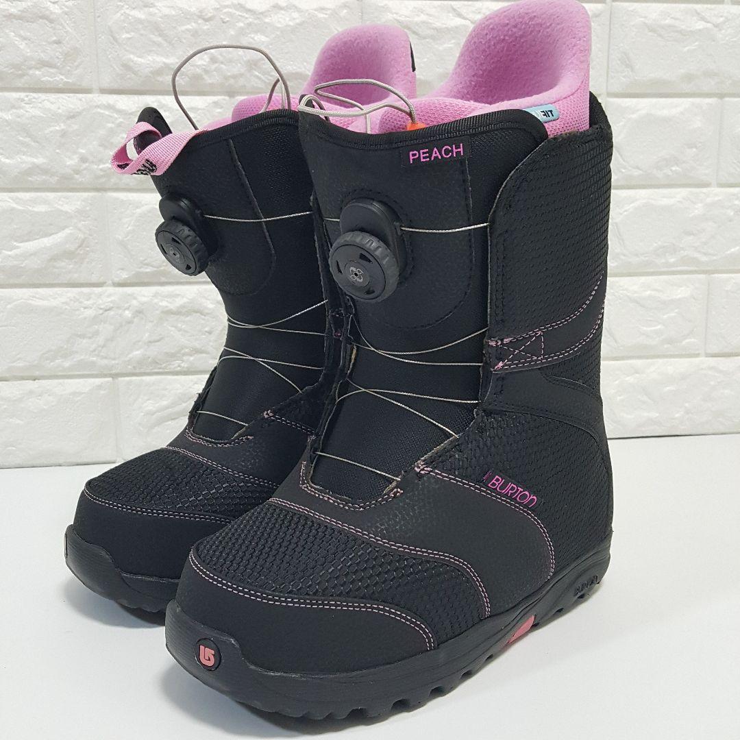 極美品 バートン レディース スノーボードブーツ PEACH BOA 黒 24