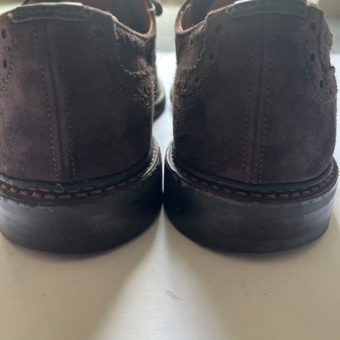 Tricker'sスウェード茶ブローグ7