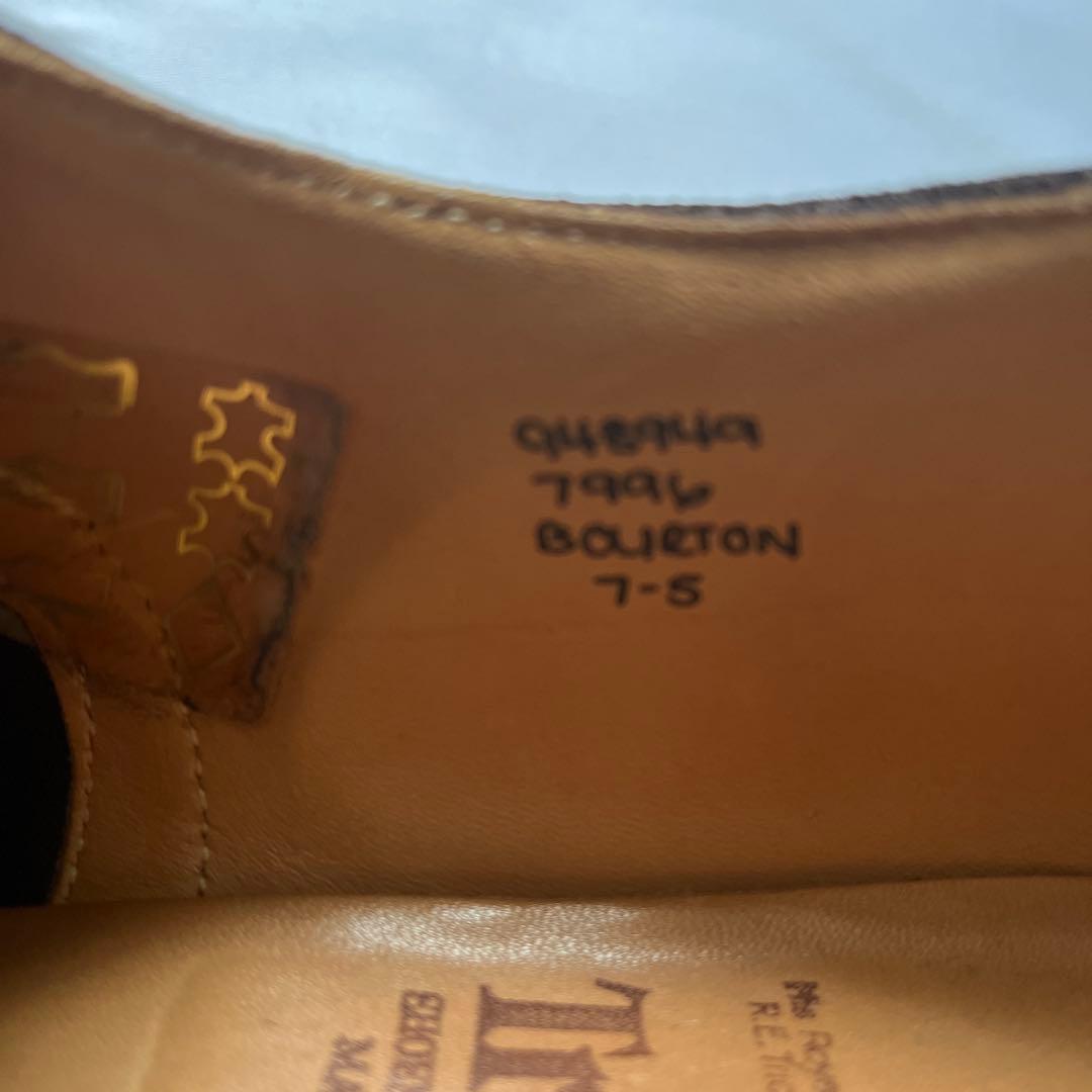 Tricker'sスウェード茶ブローグ7