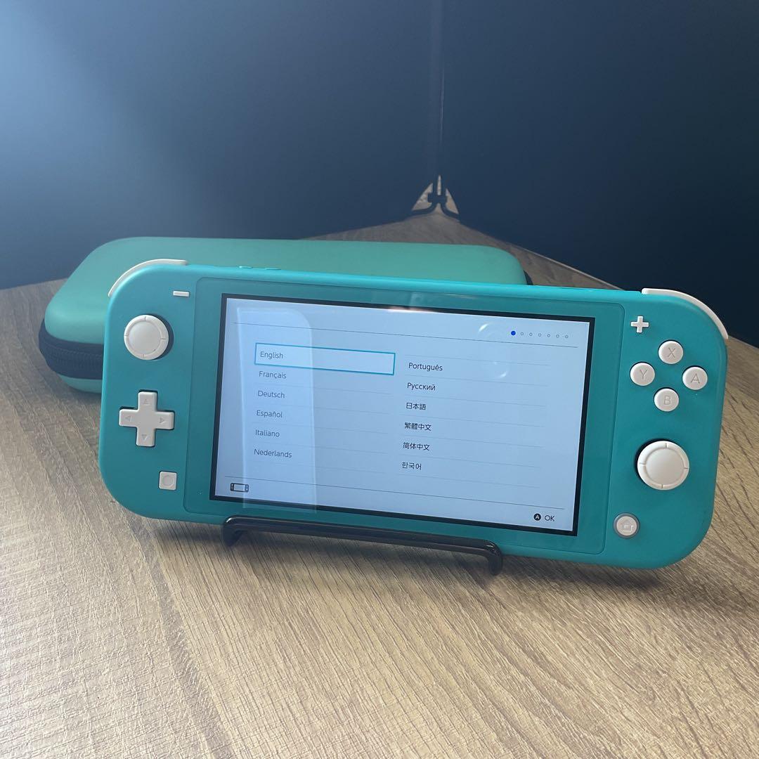 【超美品】Nintendo Switch Lite ターコイズ　ケース付