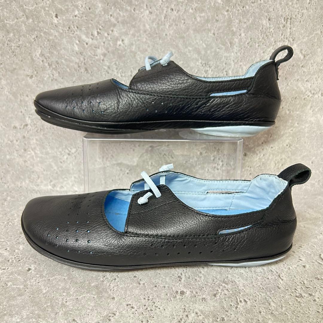 【美品】CAMPERカンペール ライトニナ レザー フラットシューズ