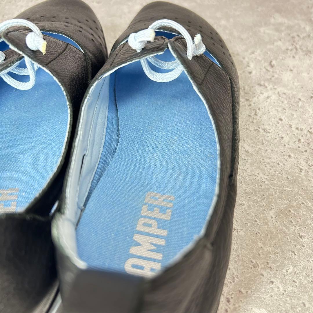 【美品】CAMPERカンペール ライトニナ レザー フラットシューズ