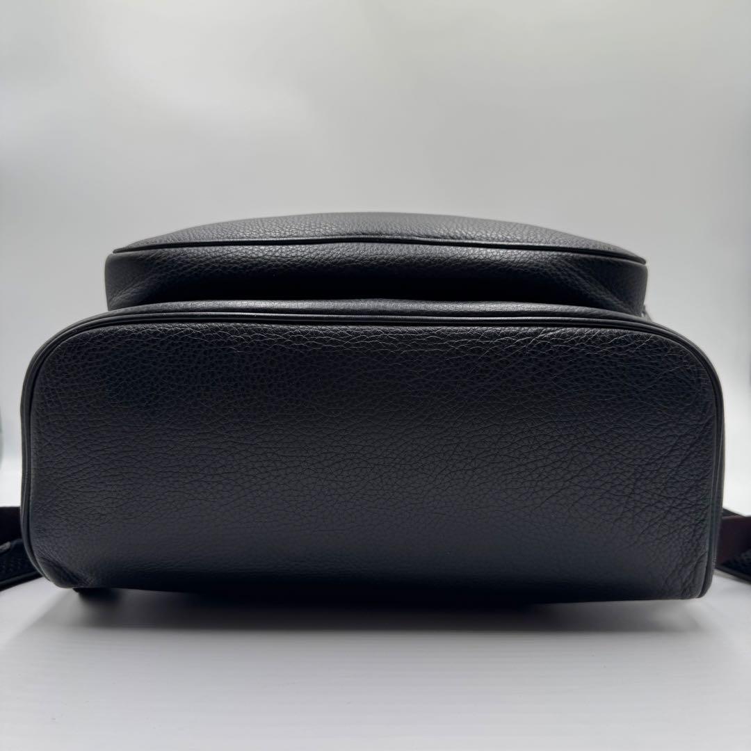 極美品✨ コーチ リュック トンプソン 2室 ビジネス A4 レザー ブラック