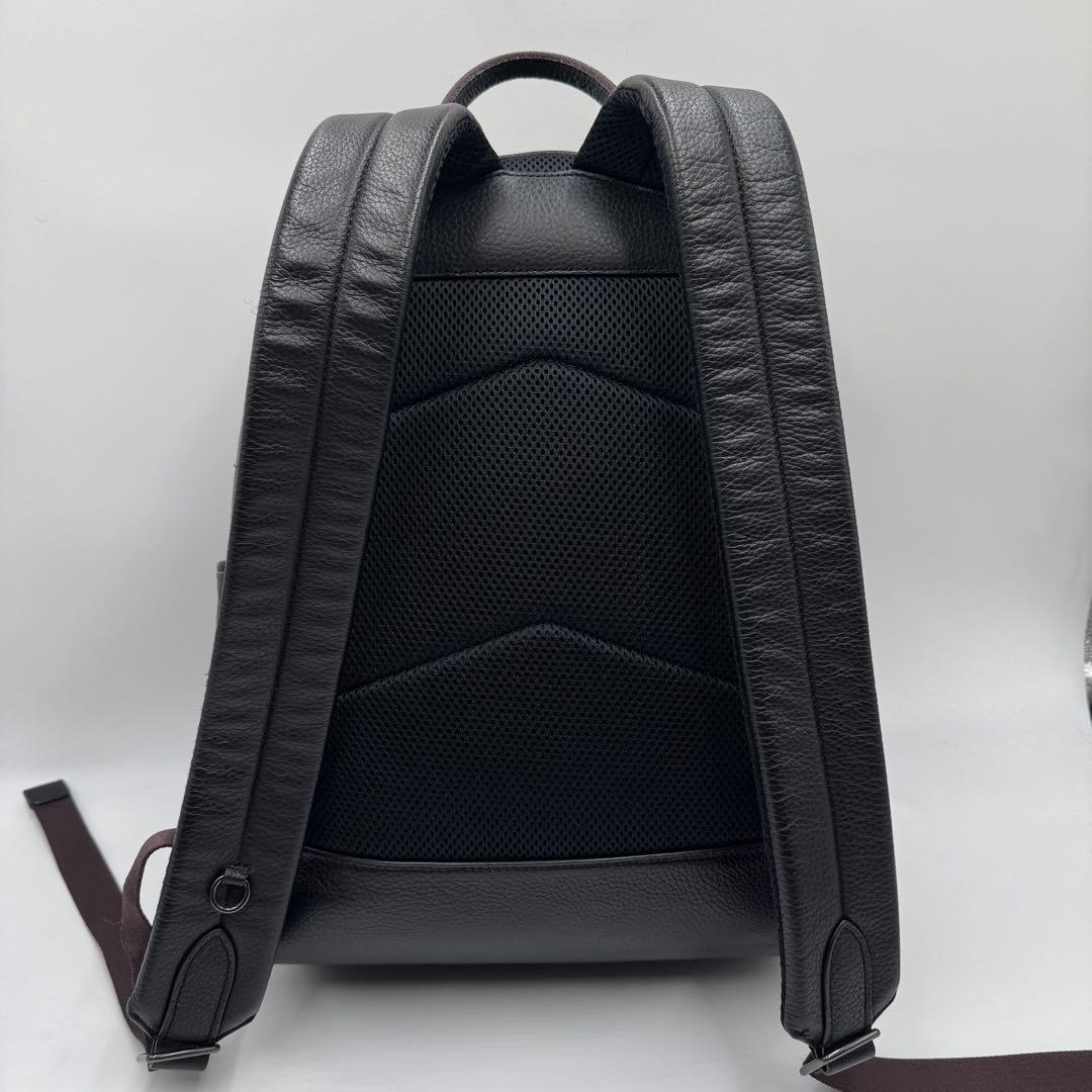 極美品✨ コーチ リュック トンプソン 2室 ビジネス A4 レザー ブラック