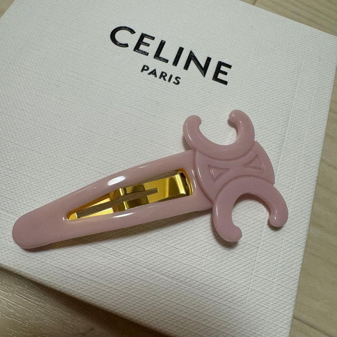 未使用☆正規品　CELINE セリーヌ　トリオンフ　ヘアピン　ヘアクリップ
