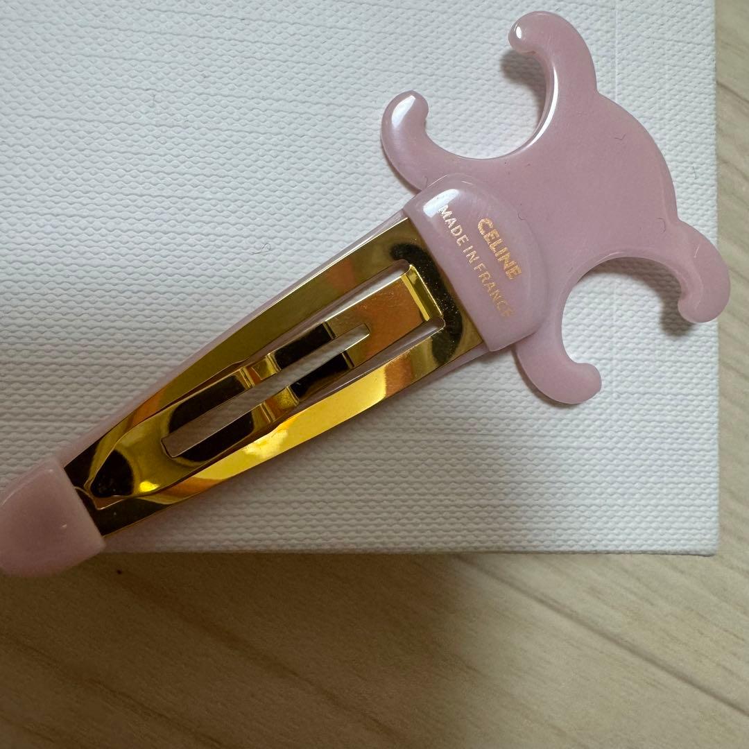 未使用☆正規品　CELINE セリーヌ　トリオンフ　ヘアピン　ヘアクリップ