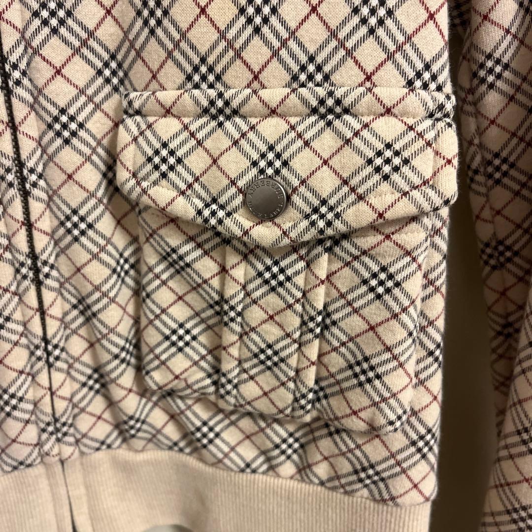 BURBERRY チェック柄 ジッパーパーカー 38
