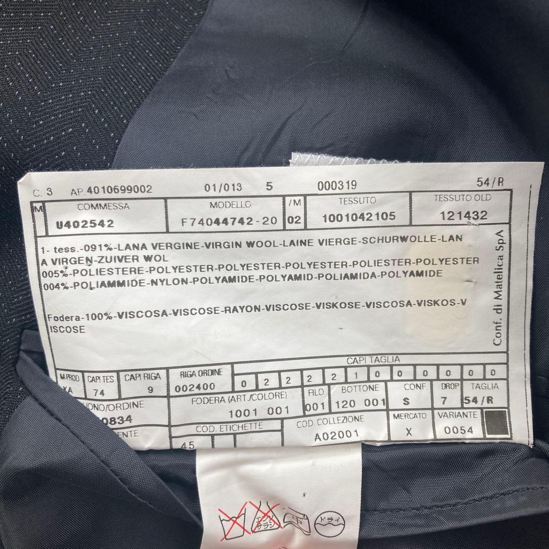 ARMANI ビジネススーツセットアップ パンツ ブラック 54/R