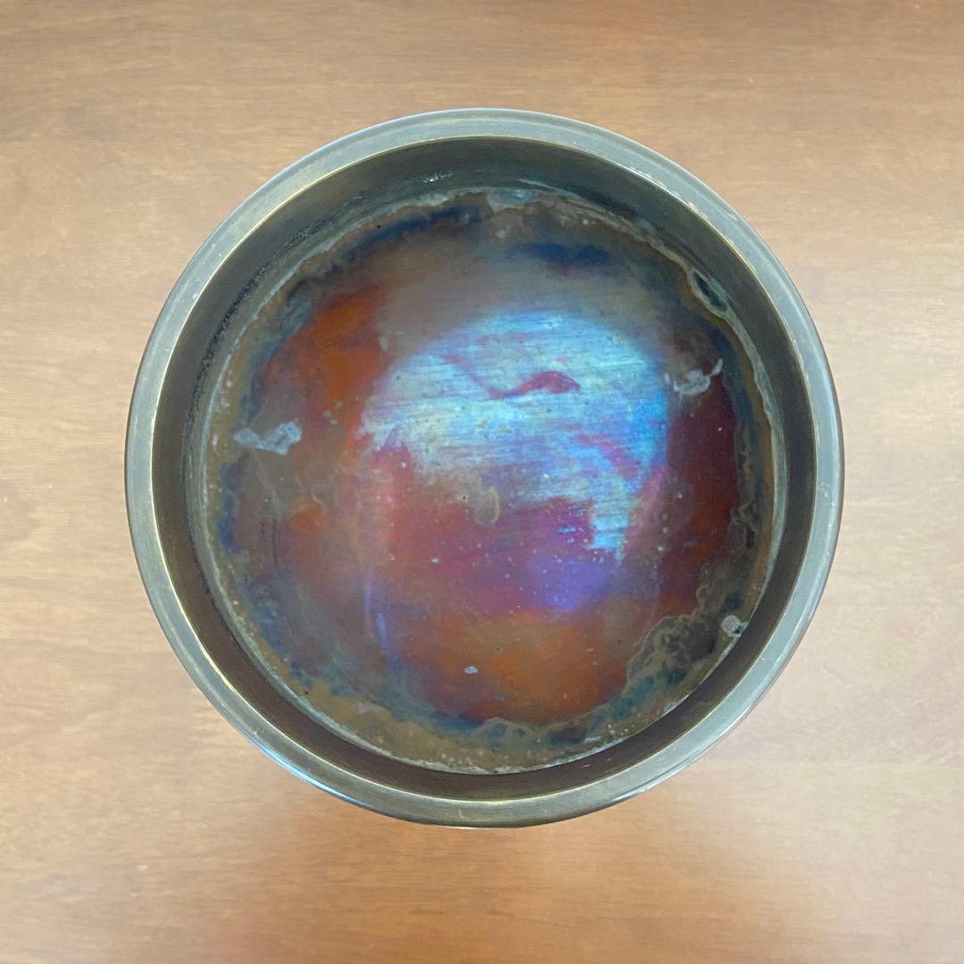 御玄猪 唐銅 池坊　ボール箱入　華道具　花器　花瓶　生け花