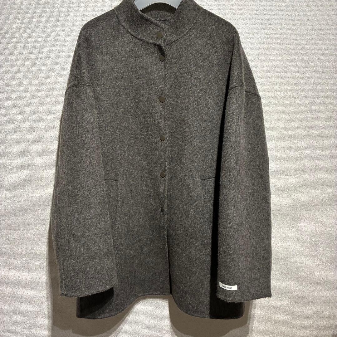 ジャケット・アウター nokcha bag set half coat charcoal