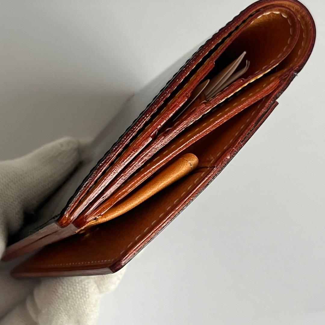 ✨未使用保管✨　GANZO シンブライドルレザー　ブラック　黒　財布　メンズ